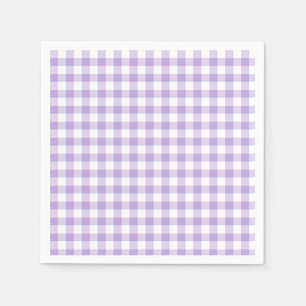Classic Gingham Soft Lavender Napkin