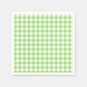 Classic Gingham Spring Green Napkin