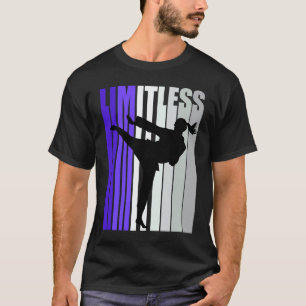 Classic Girls Cool Karate Limitless Purple Cute Bu T-Shirt