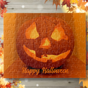 Classic Glowing Carved Pumpkin Jigsaw Puzzle