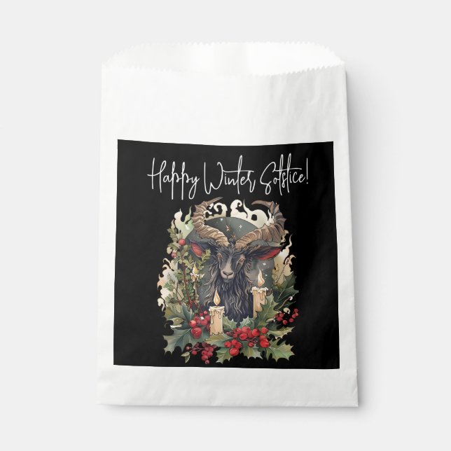 Classic Goat Yule  Favour Bag (Front)