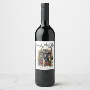 Classic Goat Yule  Wine Label