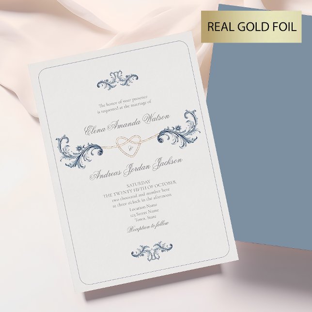 Classic Gold and Dusty Blue Wedding (Creator Uploaded)