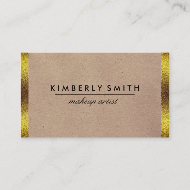 Classic Gold Border Business Card (Front)