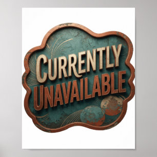 Classic Gold CURRENTLY UNAVAILABLE Artistic Motif Poster