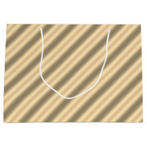 Classic Gold Diagonal Stripe Gift Bag