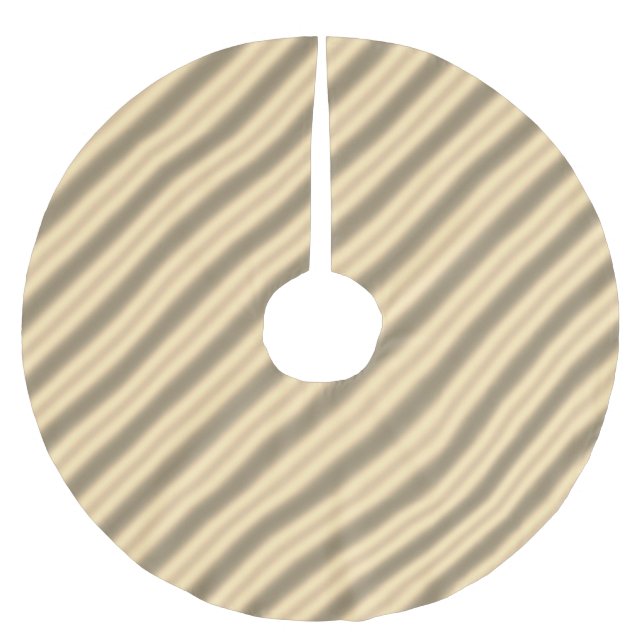 Classic Gold Diagonal Stripe Tree Skirt (Front)