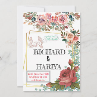 Classic Gold Foil Wedding Invitation | Formal Even