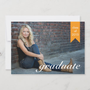Classic Gold Graduation Announcement - Invite