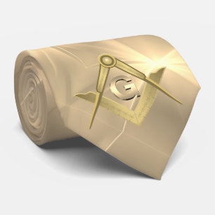 Classic Gold Masonic Tie