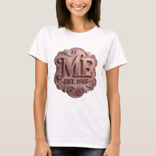 Classic Gold ME EST 1988 Modern Design T-Shirt