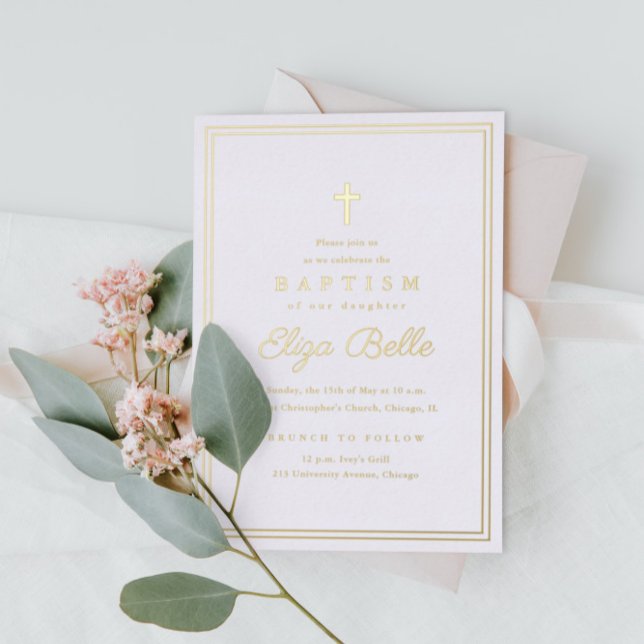 Classic Gold Religious Baptism & Christening (Creator Uploaded)