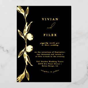 Classic Golden Mini floral capsule Wedding