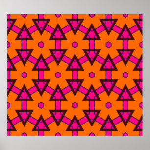 classic golden pattern. golden ornament in arabian poster