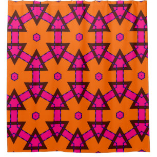 classic golden pattern. golden ornament in arabian shower curtain