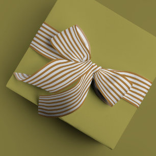 Classic Golden Stripe Satin Ribbon