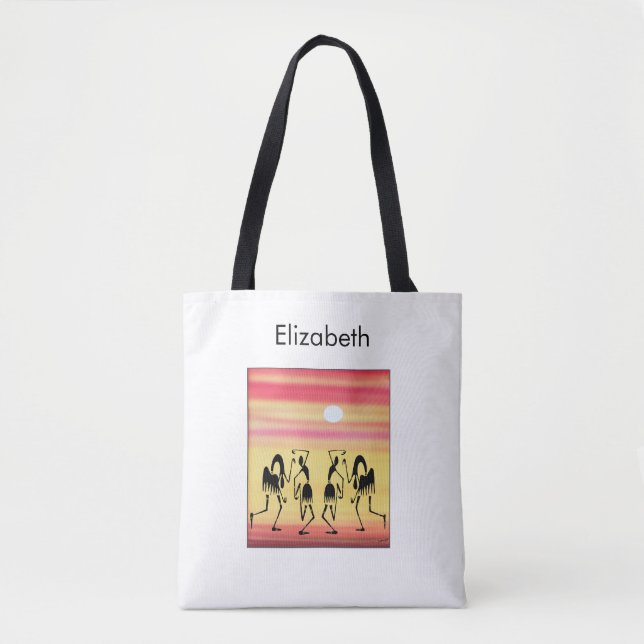 Classic Golden Sunset Break Dance  Tote Bag (Front)
