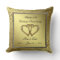 Classic Golden Wedding Anniversary Throw Pillow