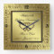 Classic Golden Wedding Anniversary Wall Clock