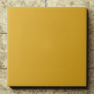 Classic Goldenrod #daa520 Rustic Elegance Ceramic Tile