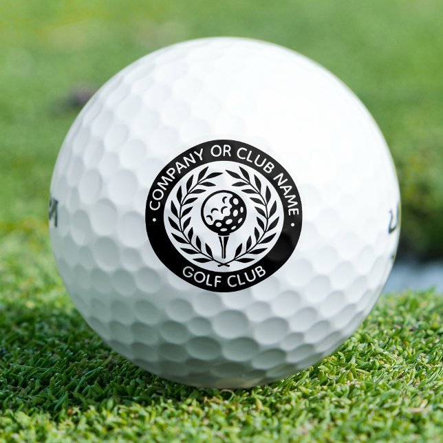 Classic Golf Ball Set Custom Company Name Black (Creator Uploaded)