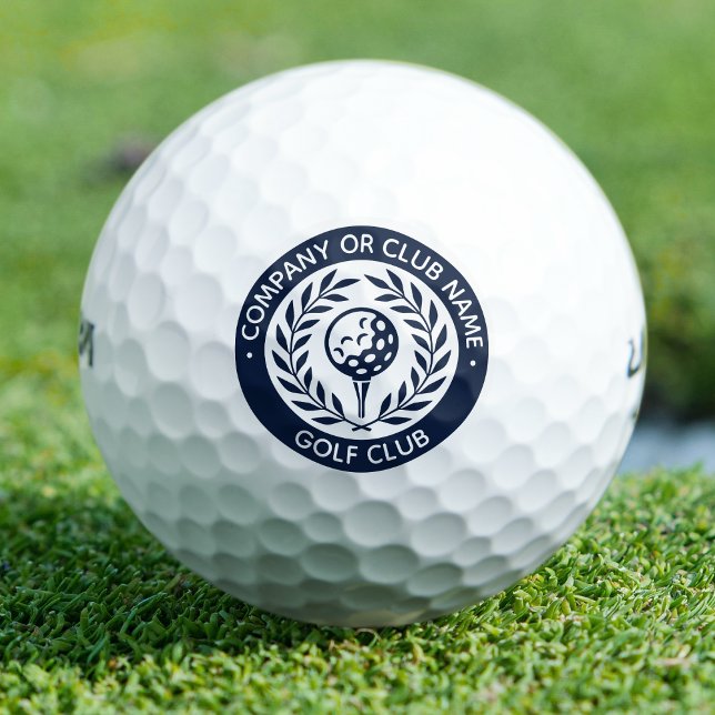 Classic Golf Ball Set Custom Company Name Navy (Creator Uploaded)
