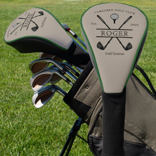 Classic Golf Club Green Piping Head Cover