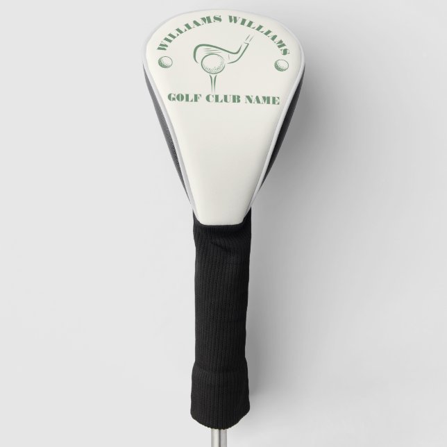 Classic Golf Club Player Name Golf Head Cover (Front)