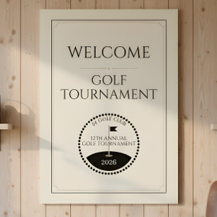Classic Golf Club Tournament Name Welcome Poster