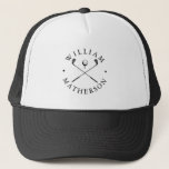 Classic Golf Clubs Personalised Name Trucker Hat<br><div class="desc">Personalise the name to create a classic and stylish golf gift. Ideal for individuals,  golf clubs and as a company gift.
Designed by Thisisnotme©</div>