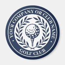 Classic Golf Magnet Custom Name Navy Gift