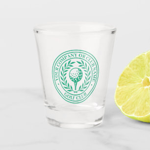Classic Golf Shot Glass Custom Name Green