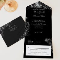 Classic Gothic Black Wedding
