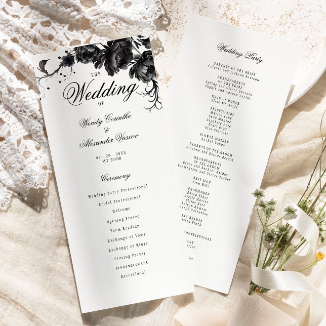 Classic Gothic White Wedding Flat Program (Creator Uploaded)