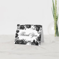 Classic Gothic White Wedding Folded