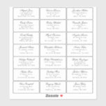 Classic Gothic White Wedding Guest Address Sticker<br><div class="desc">Introducing the timeless allure of our Classic Gothic White Wedding Guest Address Sticker design, where elegance meets the ethereal. An enchanting touch of dark romance adorned with intricate botanical motifs, featuring clean white backgrounds embellished with lush peonies and delicate roses that exude a moody sophistication perfect for your special day....</div>