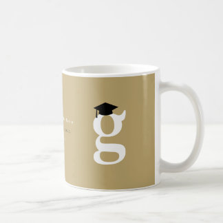 Classic Grad's Monogram 'G' Mortarboard Minimalist Coffee Mug