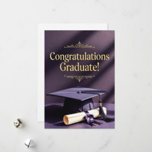 Classic Graduation Achievement Theme Holiday Card