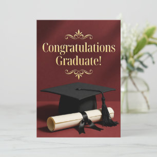 Classic Graduation Achievement Theme Holiday Card