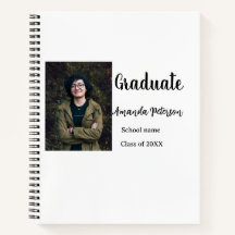 Classic graduation add photo name class year schoo
