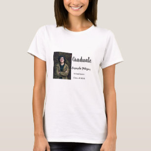 Classic graduation add photo name class year schoo T-Shirt