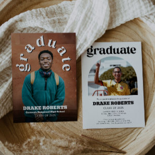 Classic Graduation Announcement and Party Invite