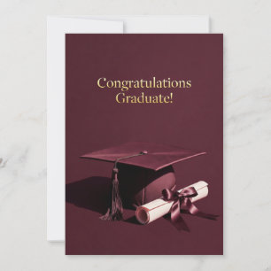 Classic Graduation Ceremony Theme Holiday Card