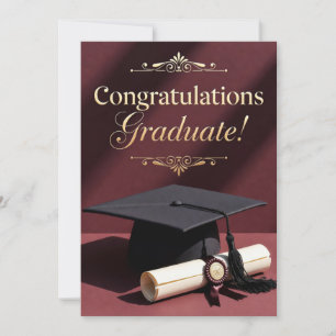 Classic Graduation Ceremony Theme Holiday Card