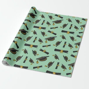 Classic Graduation Congratulation Gift Seamless Wrapping Paper