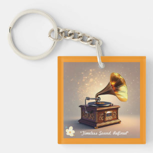 "Classic Gramophone Revival" Key Ring