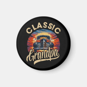 Classic Grandpa Funny Saying Car Lover Men Dad Pap Magnet