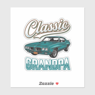 Classic Grandpa Vintage Car T-Shirt Design_1