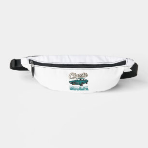 Classic Grandpa Vintage Car T-Shirt Design_1 Bum Bags