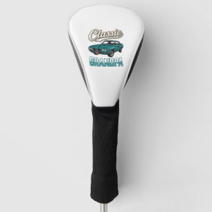 Classic Grandpa Vintage Car T-Shirt Design_1 Golf Head Cover
